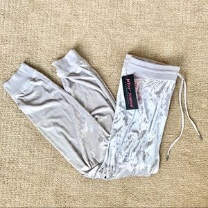 Betsy Johnson Velvet Joggers NWT
